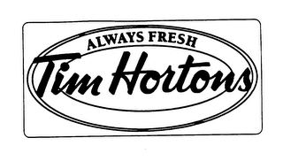 ALWAYS FRESH TIM HORTONS logo