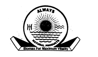 ALWAYS NATURAL PRODUCTS BIOMAX FOR MAXIMUM VITALITY logo