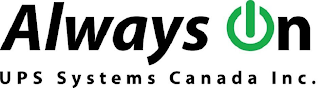 ALWAYS ON UPS SYSTEMS CANADA INC. logo