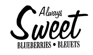 ALWAYS SWEET BLUEBERRIES BLEUETS logo