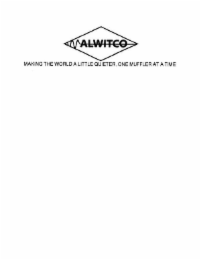 ALWITCO MAKING THE WORLD A LITTLE QUIETER, ONE MUFFLER AT A TIME logo