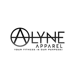 ALYNE APPAREL YOUR FITNESS IS OUR PURPOSE! logo