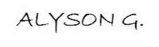 ALYSON G. logo