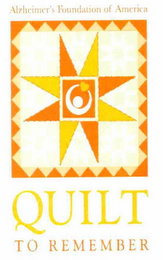 ALZHEIMER'S FOUNDATION OF AMERICA QUILTTO REMEMBER logo