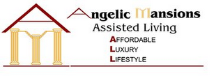 AM ANGELIC MANSIONS ASSISTED LIVING AFFORDABLE LUXURY LIFESTYLE logo