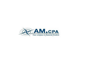 AM CPA YOUR COMPASS TO FINANCIAL FREEDOM logo