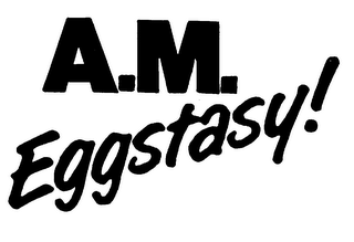 A.M. EGGSTASY! logo
