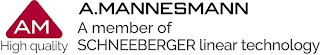 AM HIGH QUALITY A. MANNESMANN A MEMBER OF SCHNEEBERGER LINEAR TECHNOLOGY logo
