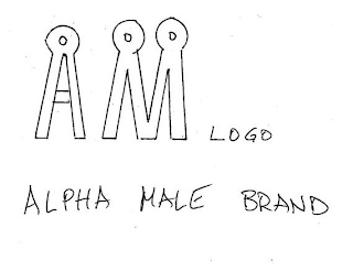 AM LOGO ALPHA MALE BRAND logo