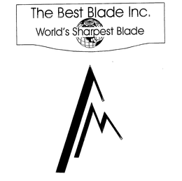 AM THE BEST BLADE INC. WORLD'S SHARPEST BLADE logo