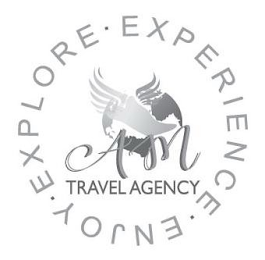 AM TRAVEL AGENCY EXPLORE · EXPERIENCE · ENJOY logo