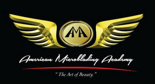 AMA AMERICAN MICROBLADING ACADEMY "THE ART OF BEAUTY" logo