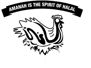 AMANAH IS THE SPIRIT OF HALAL logo