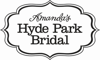 AMANDA'S HYDE PARK BRIDAL logo