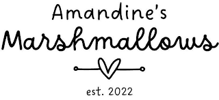AMANDINE'S MARSHMALLOWS EST. 2022 logo