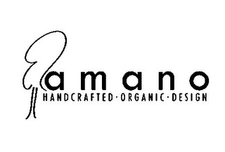 AMANO HANDCRAFTED · ORGANIC · DESIGN logo