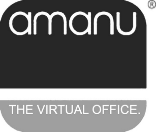 AMANU THE VIRTUAL OFFICE. logo