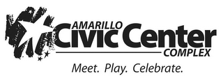 AMARILLO CIVIC CENTER COMPLEX MEET. PLAY. CELEBRATE logo