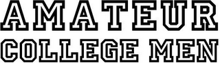 AMATEUR COLLEGE MEN logo