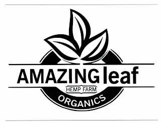 AMAZING LEAF ORGANICS HEMP FARM logo