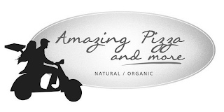 AMAZING PIZZA AND MORE NATURAL ORGANIC logo