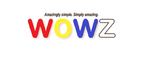 AMAZINGLY SIMPLE. SIMPLY AMAZING. WOWZ logo