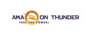AMAZON THUNDER FEEL THE POWER DRINK THUNDER logo