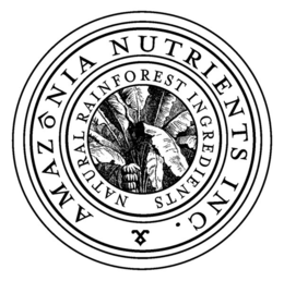 AMAZÔNIA NUTRIENTS INC. NATURAL RAINFOREST INGREDIENTS logo