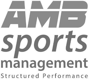AMB SPORTS MANAGEMENT STRUCTURED PERFORMANCE logo