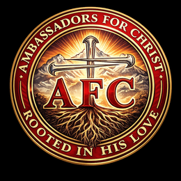 AMBASSADORS FOR CHRIST AFC ROOTED IN HIS LOVE logo