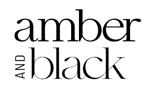 AMBER AND BLACK logo