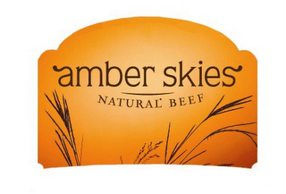 AMBER SKIES NATURAL BEEF logo