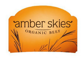 AMBER SKIES ORGANIC BEEF logo