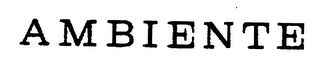 AMBIENTE logo