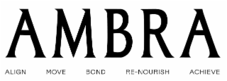 AMBRA ALIGN MOVE BOND RE-NOURISH ACHIEVE logo