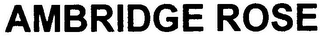 AMBRIDGE ROSE logo