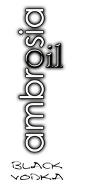 AMBROSIA OIL BLACK VODKA logo