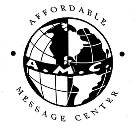 A.M.C. AFFORDABLE MESSAGE CENTER logo