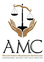AMC REGISTERED BUSINESS SERVICES PROFESSIONAL SUPPORT FOR LEGAL SERVICES logo