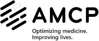 AMCP OPTIMIZING MEDICINE IMPROVING LIVES logo