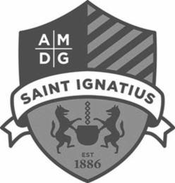AMDG SAINT IGNATIUS EST 1886 logo