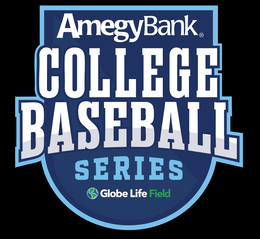 AMEGY BANK COLLEGE BASEBALL SERIES GLOBE LIFE FIELD logo