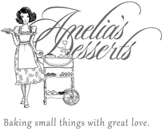 AMELIA'S DESSERTS BAKING SMALL THINGS WITH GREAT LOVE. logo