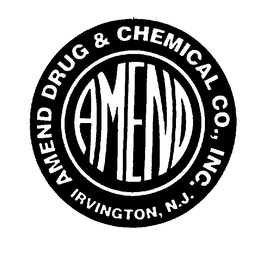 AMEND DRUG & CHEMICAL CO., INC. IRVINGTON, N.J. logo