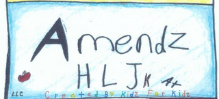 AMENDZ HLJK A+ LLC CREATED BY KIDZ FOR KIDZ logo