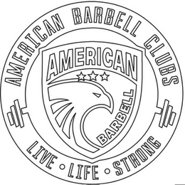 AMERCIAN BARBELL - AMERICAN BARBELL CLUBS - LIVE LIFE STRONG logo