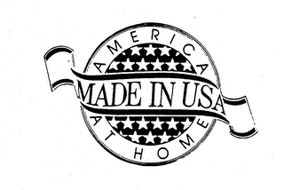 AMERICA AT HOME MADE IN USA logo