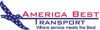 AMERICA BEST TRANSPORT WHERE SERVICE MEETS THE BEST logo