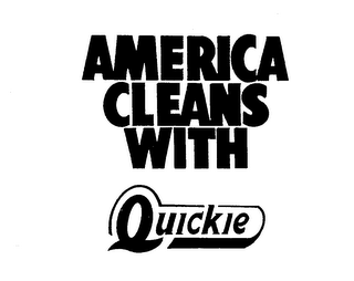 AMERICA CLEANS WITH QUICKIE logo