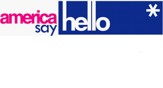 AMERICA SAYHELLO logo